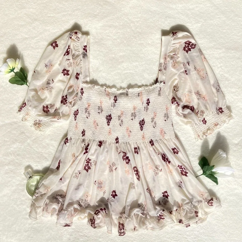 Free People Delta Dawn Floral Top - Picture 7 of 10